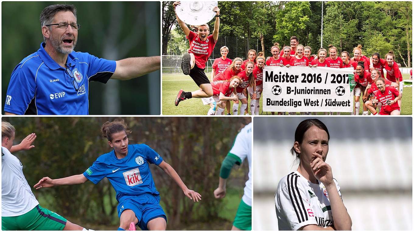 Halbfinalisten der B-Juniorinnen-Meisterschaft: Potsdam, Köln, Meppen und Bayern © Getty Images/Imago Collage DFB