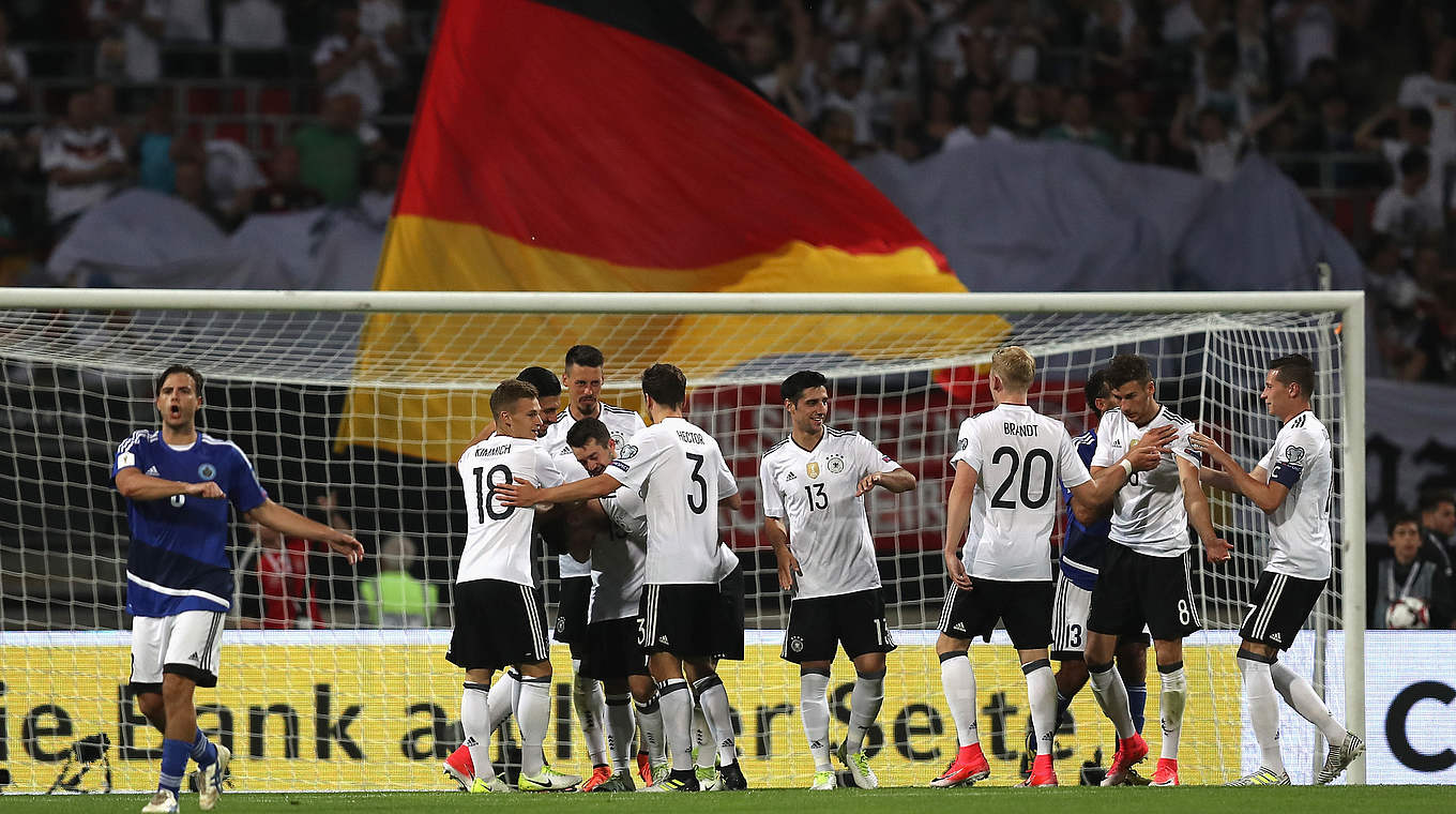Schöne Spielzüge und sieben Tore: Deutschland besiegt San Marino © 2017 Getty Images