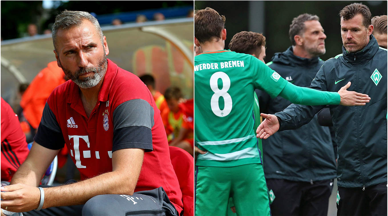 Duell um die Meisterschaft: Walters (l.) Bayern treffen auf Grotes Bremer © Getty Images/Collage DFB