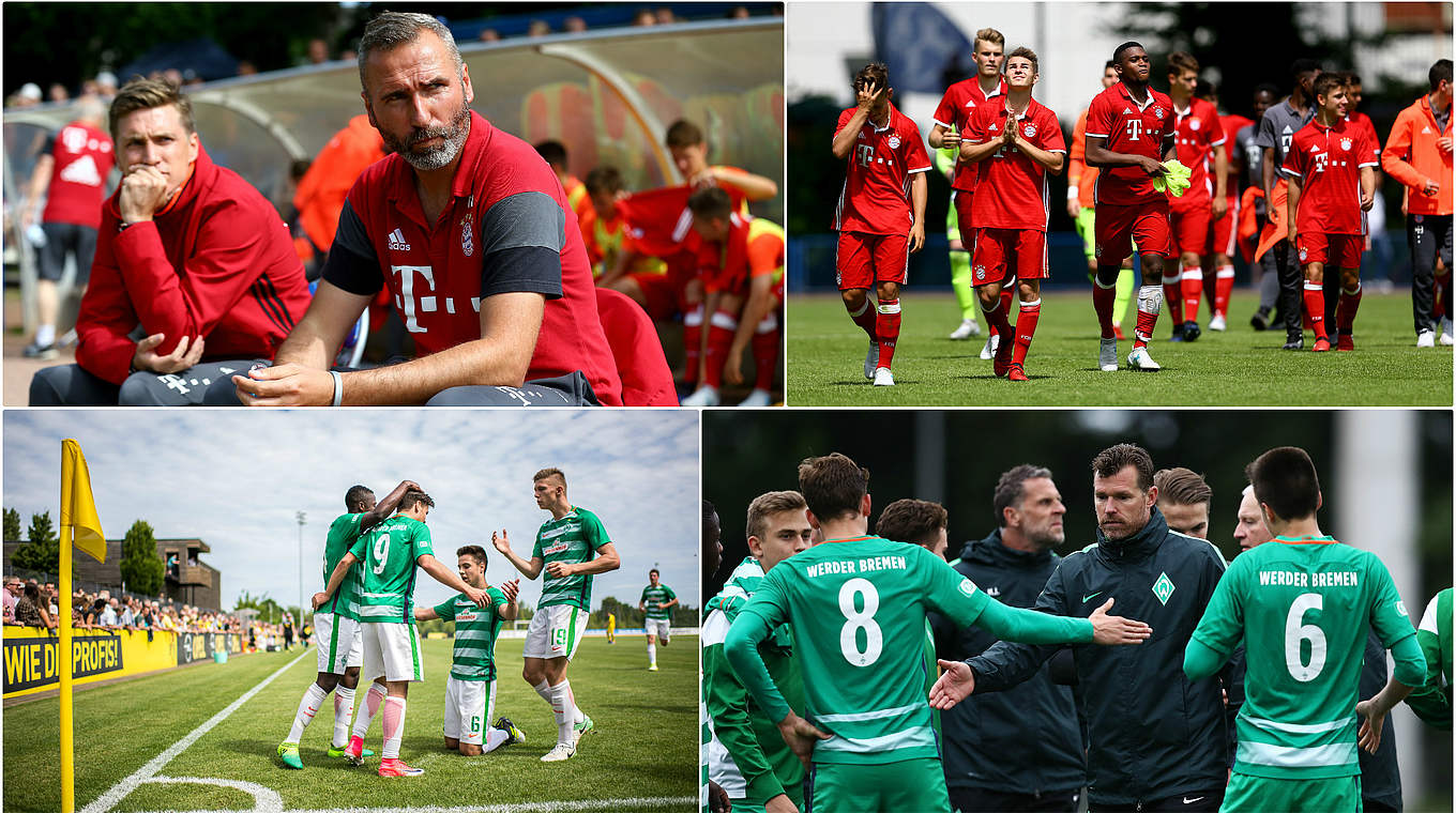 Finalkontrahenten mit scheidenden Trainern: Bayern und Bremen © Getty Images/Collage DFB