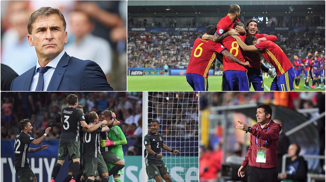 Das fünfte Aufeinandertreffen bei einer EM - erstmals im Finale: Deutschland vs. Spanien © Getty Images/Collage DFB