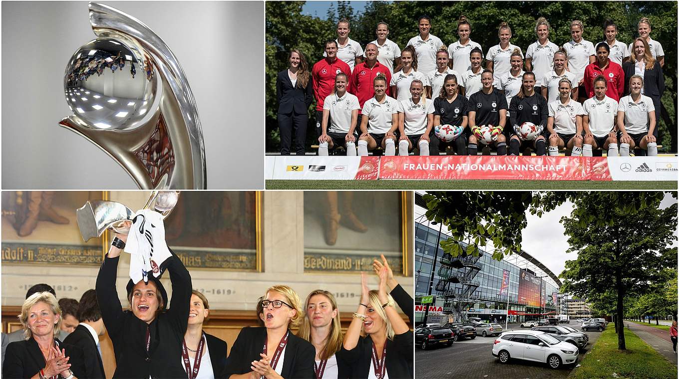 Als Rekordeuropameister in die Niederlande zur EM: die DFB-Frauen © Getty Images/Collage DFB