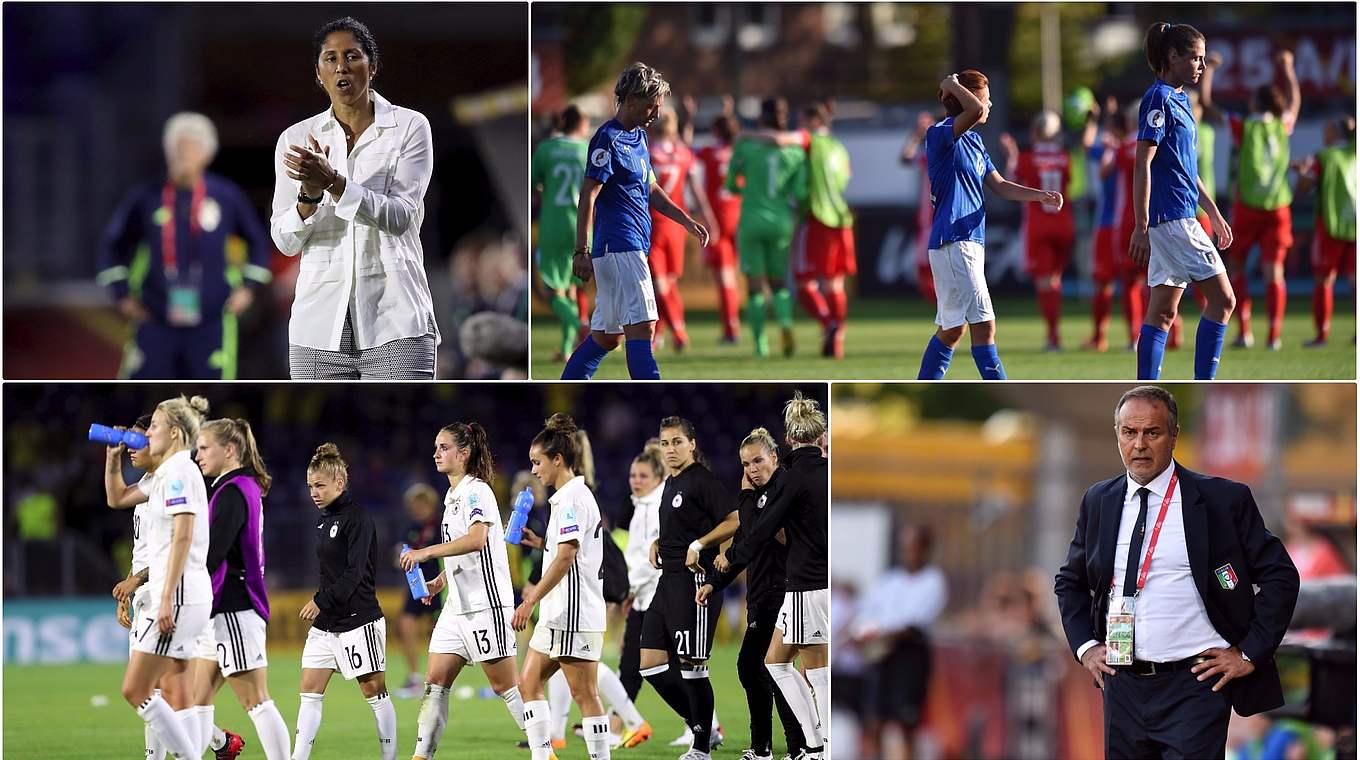 Das zweite EM-Gruppenspiel: Die DFB-Frauen treffen in Tilburg auf Italien © Getty Images/Collage DFB