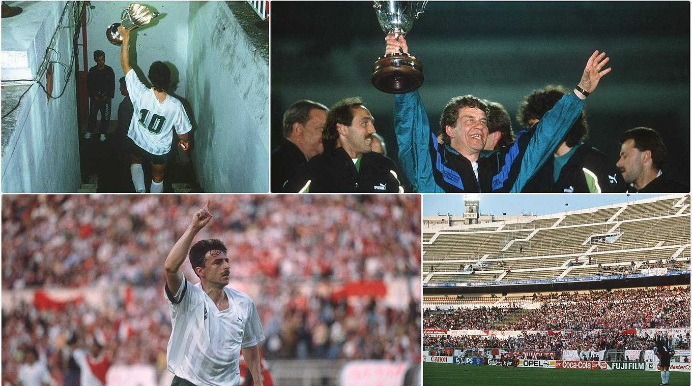 Historischer Triumph anno '91/'92: Bremen holt den Europapokal der Pokalsieger © imago/Collage DFB