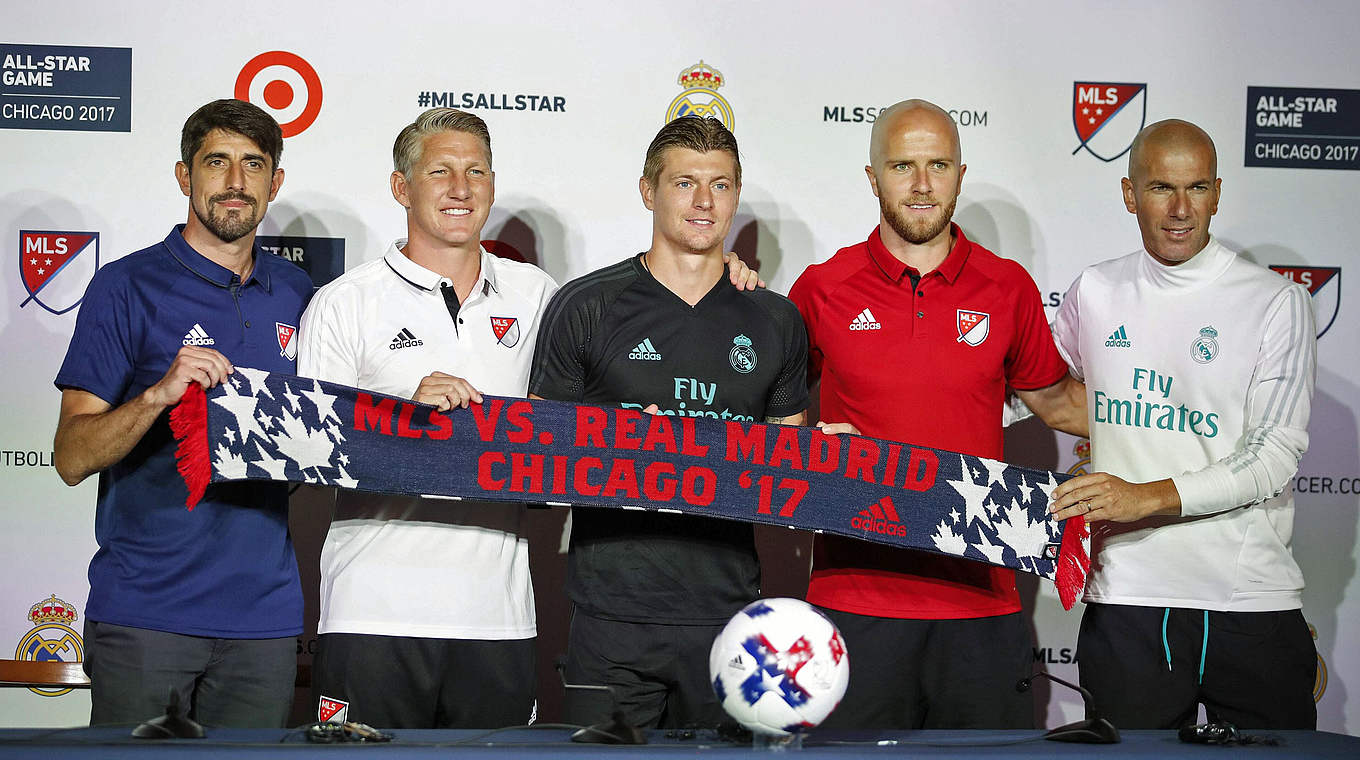 Wiedersehen in Chicago: Schweinsteiger und Kroos vor dem MLS-Allstargame © imago/Agencia EFE