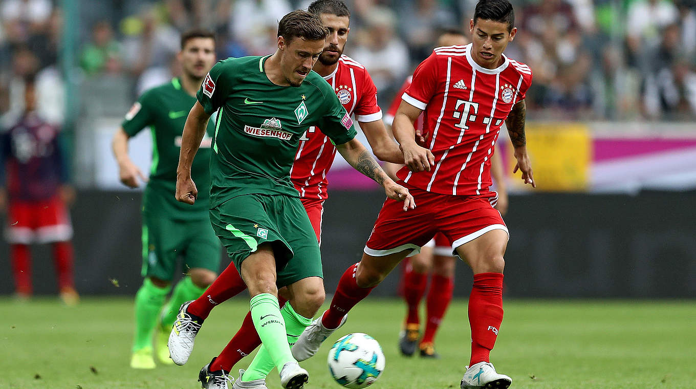 Fehlt den Bayern im Weserstadion: Neuverpflichtung James Rodriguez (r.) © 2017 Getty Images