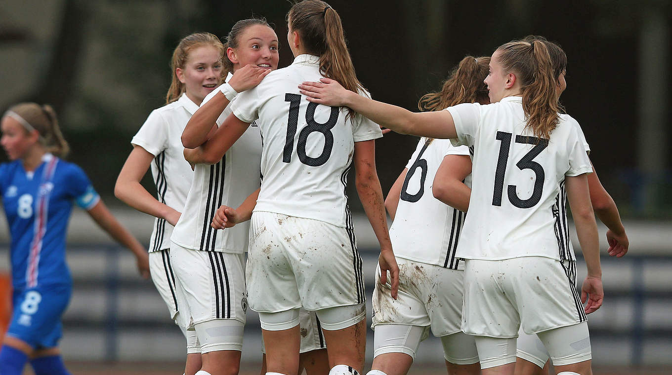 Drittes Spiel, dritter Sieg: Die U 19-Frauen qualifizieren sich als Gruppenerster © 2017 Getty Images