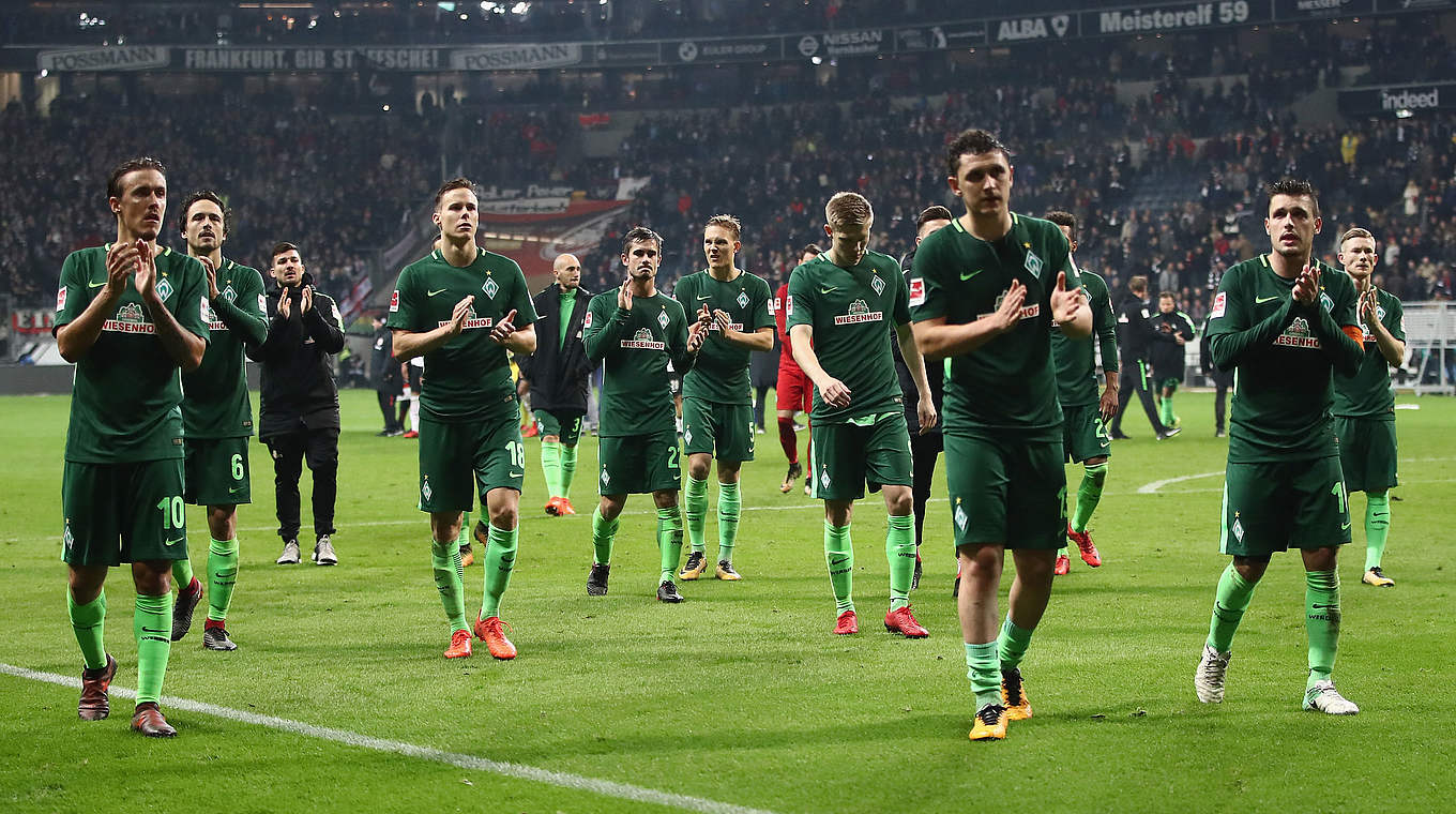 Es droht die 600. Bundesliganiederlage: der SV Werder Bremen © 2017 Getty Images