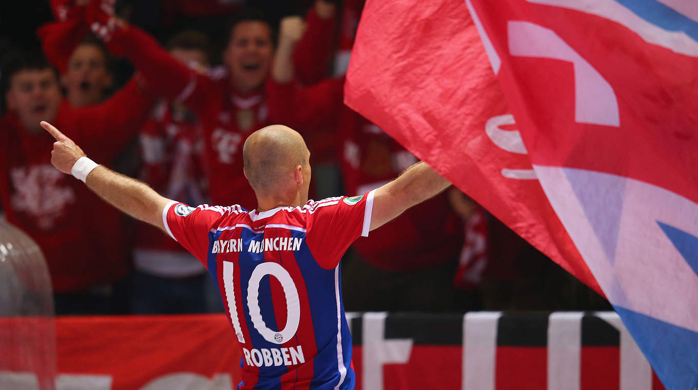 Drei DFB-Pokalendspiele, drei Tore: Arjen Robben greift nach alleinigem Rekord © 2014 Getty Images