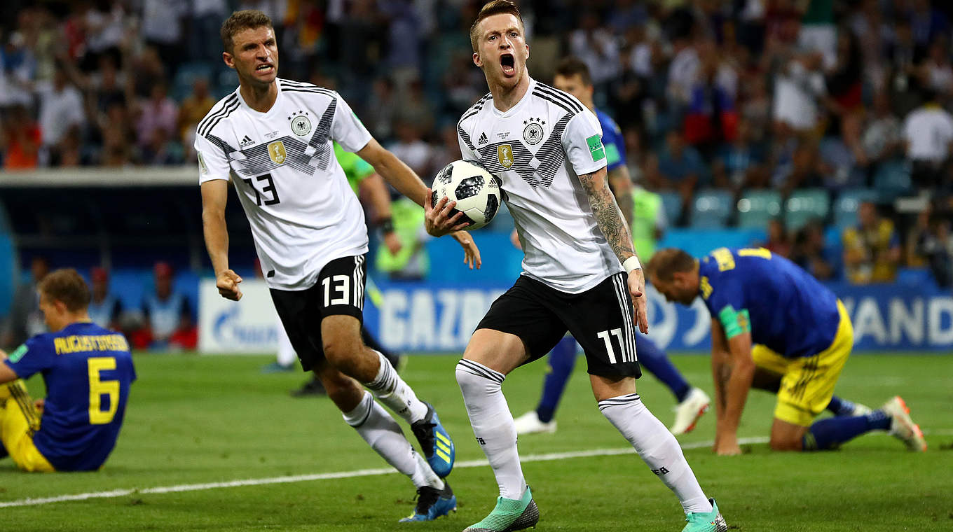 Der Ausgleich: Marco Reus bringt Deutschland zurück ins Spiel © 2018 Getty Images