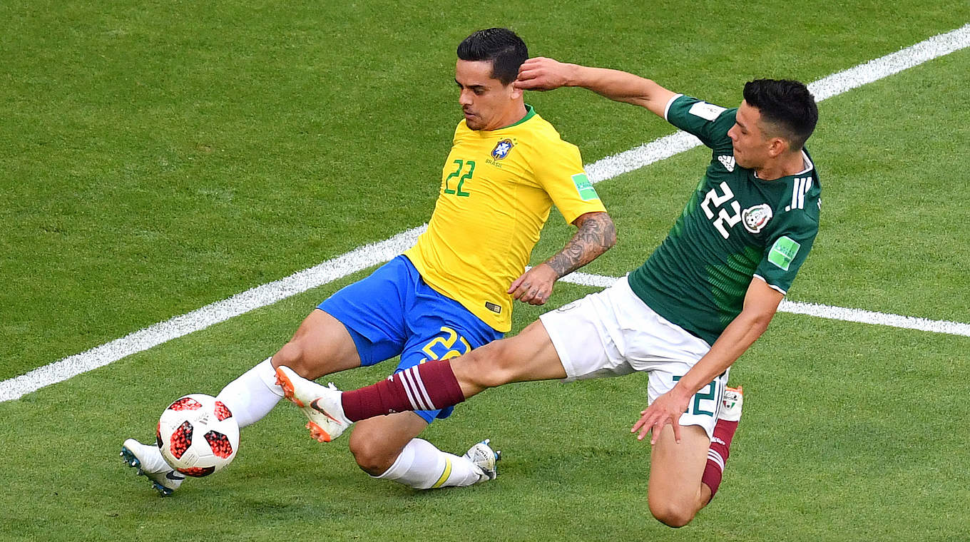 Intensives Duell: Mexiko und Brasilien begegnen sich auf Augenhöhe © 2018 Getty Images