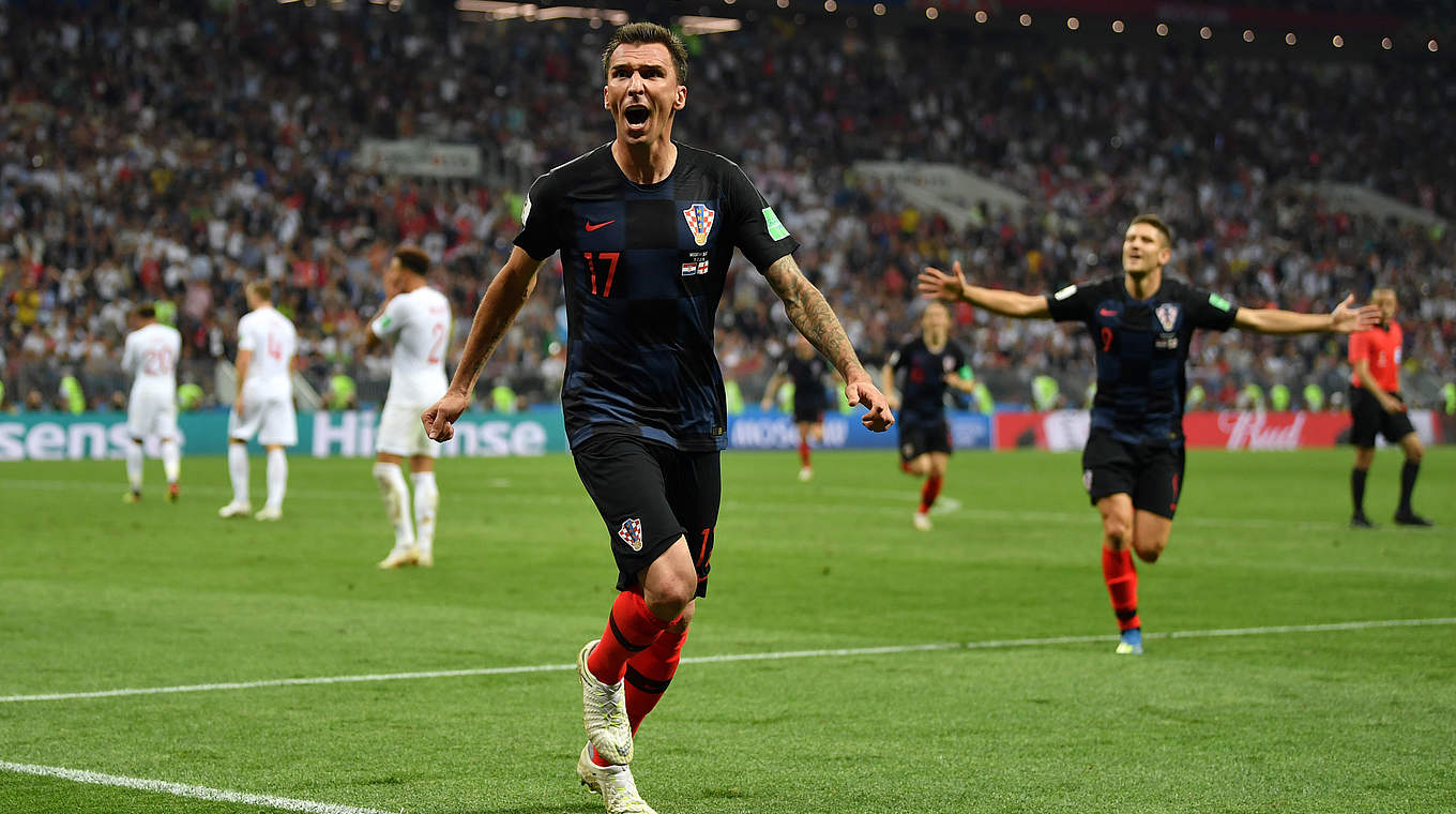 Matchwinner der Kroaten: Mario Mandzukic schießt sein Team ins Finale © 2018 Getty Images