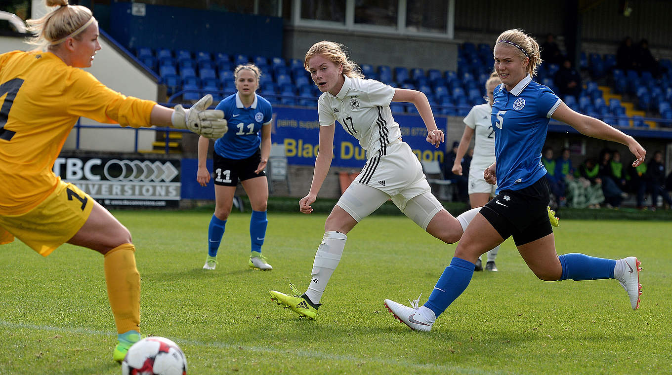 Klare Angelegenheit: Die deutschen U 19-Frauen gewinnen 21:0 gegen Estland © Getty Images