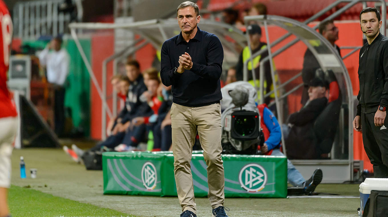 Mit der deutschen U 21 seit sieben Spielen unbesiegt: Trainer Stefan Kuntz © 2018 TF-Images