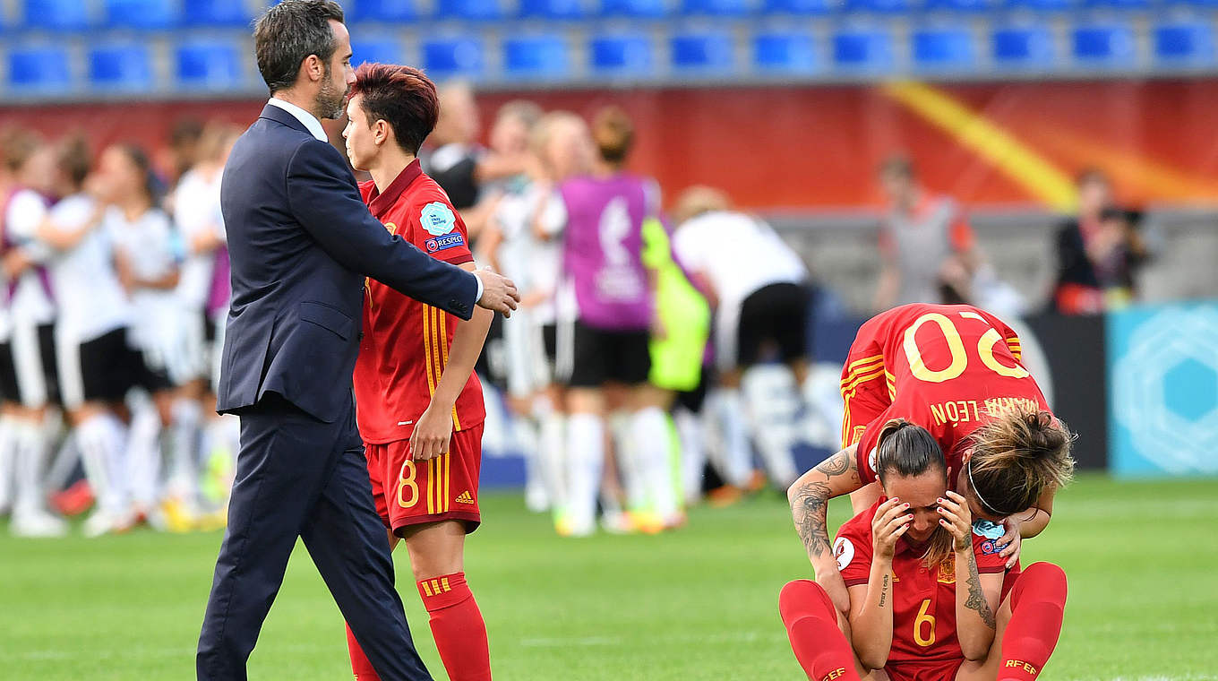 Tränen nach dem Aus: Spaniens Frauen scheiden bei der EM 2017 im Viertelfinale aus © GettyImages