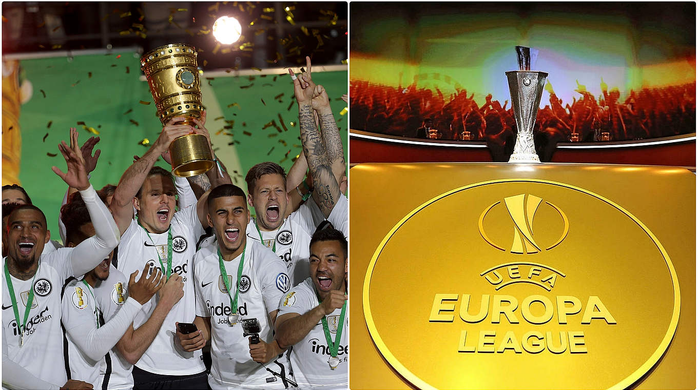 Über den DFB-Pokal in die Europa League: Eintracht Frankfurt hat es vorgemacht © Getty-Images/Collage DFB