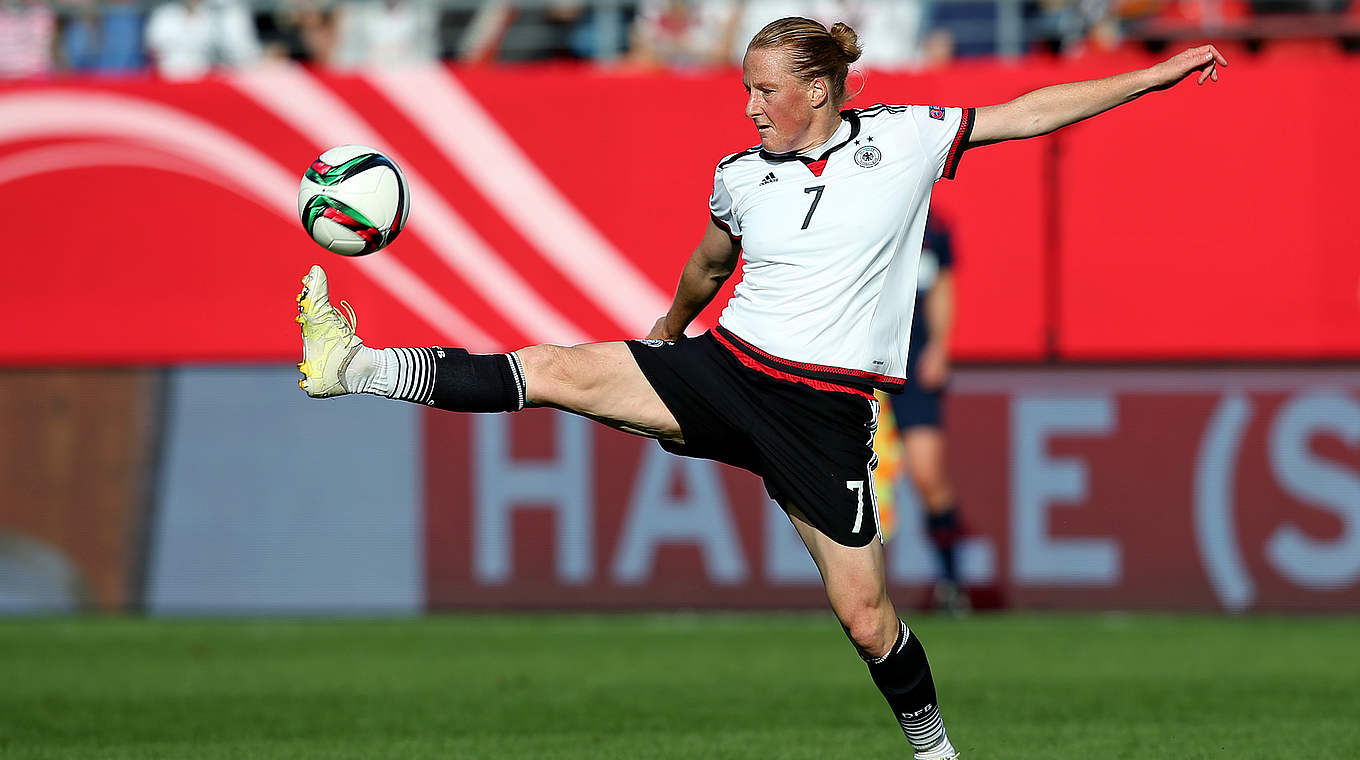 Beeindruckende Karriere: Melanie Behringer bestreitet 123 Länderspiele © 2015 Getty Images