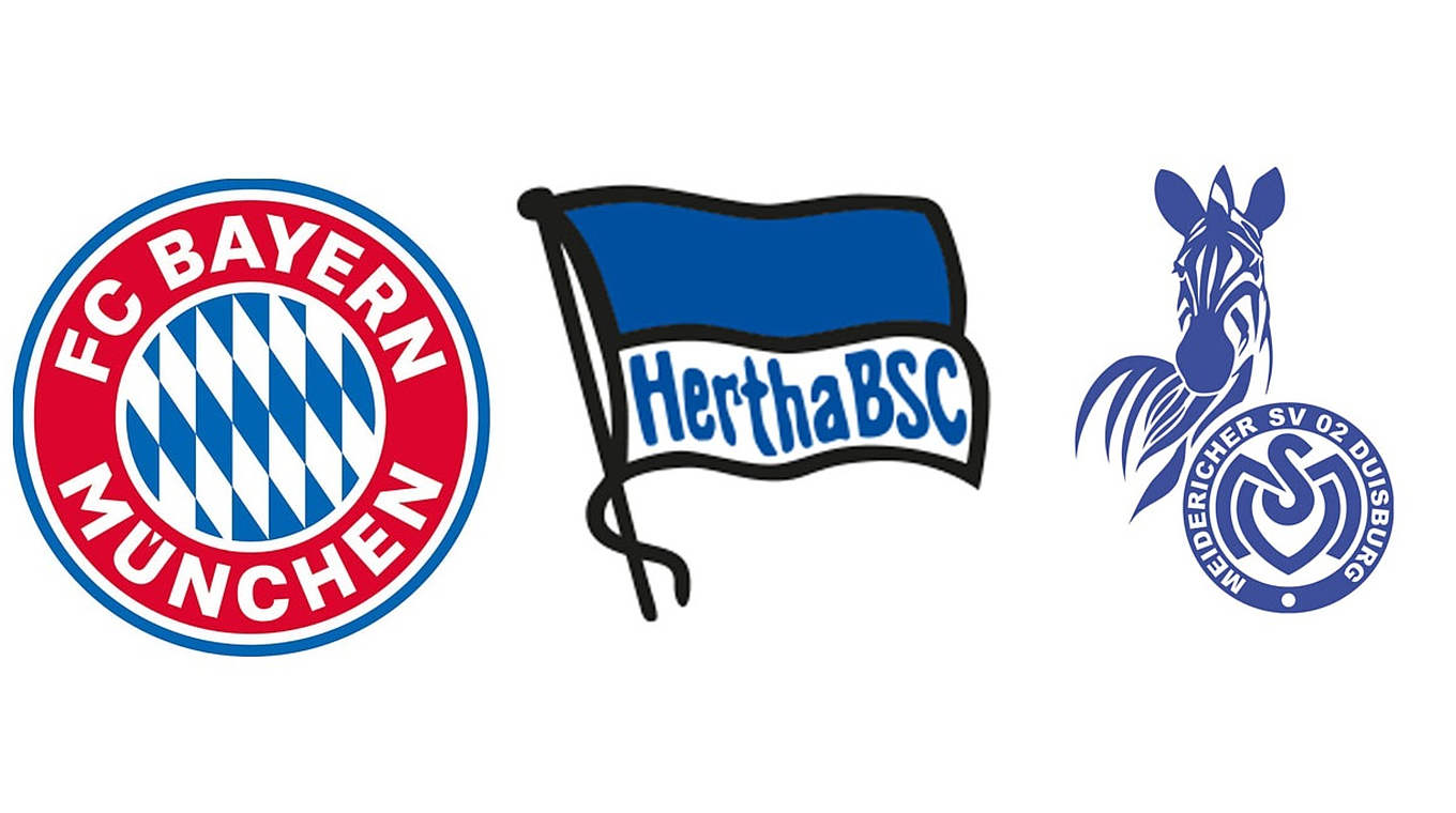  © Bayern München/Hertha BSC/MSV Duisburg/Collage DFB
