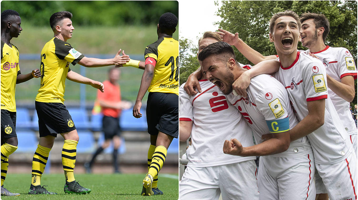 Zwei West-Teams im Finale: Borussia Dortmund trifft auf den 1. FC Köln © Imago/Collage: DFB