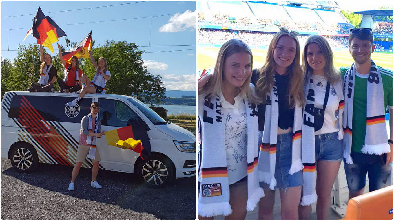 "Plötzlich im Bulli nach Montpellier": Celine und ihre Freunde auf dem Weg zur WM © Fan Club Nationalmannschaft