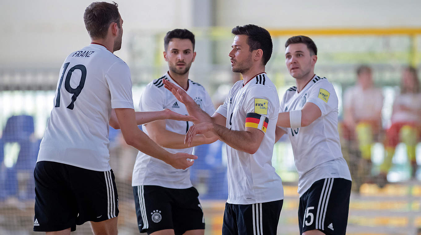 Fiebert der WM-Qualifikation entgegen: Deutschlands Beachsoccer-Nationalmannschaft © 2019 Getty Images
