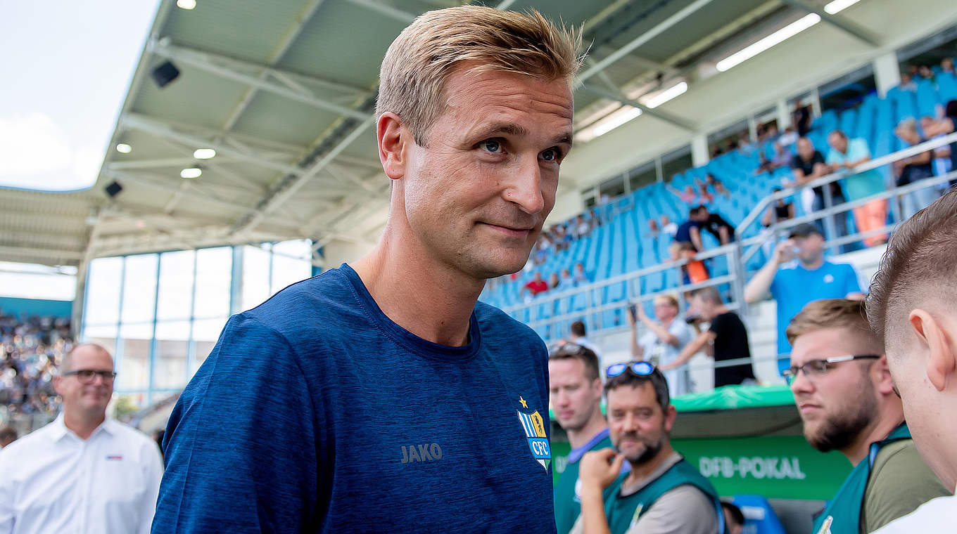 Verlässt den CFC auf eigenen Wunsch: der bisherige Cheftrainer David Bergner © 2019 Bongarts/Getty Images