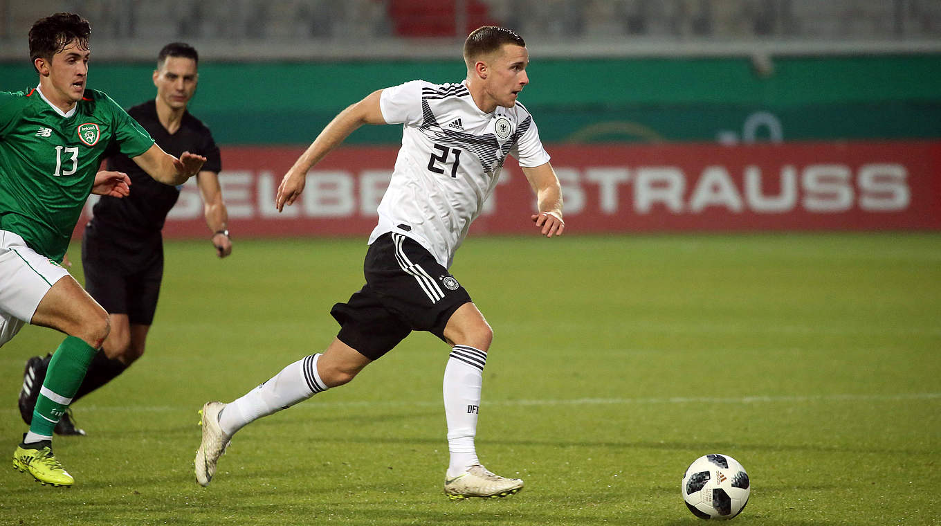 Bereits bei der EM 2019 im Kader der deutschen U 21-Auswahl: Johannes Eggestein © imago/Sportfoto Rudel