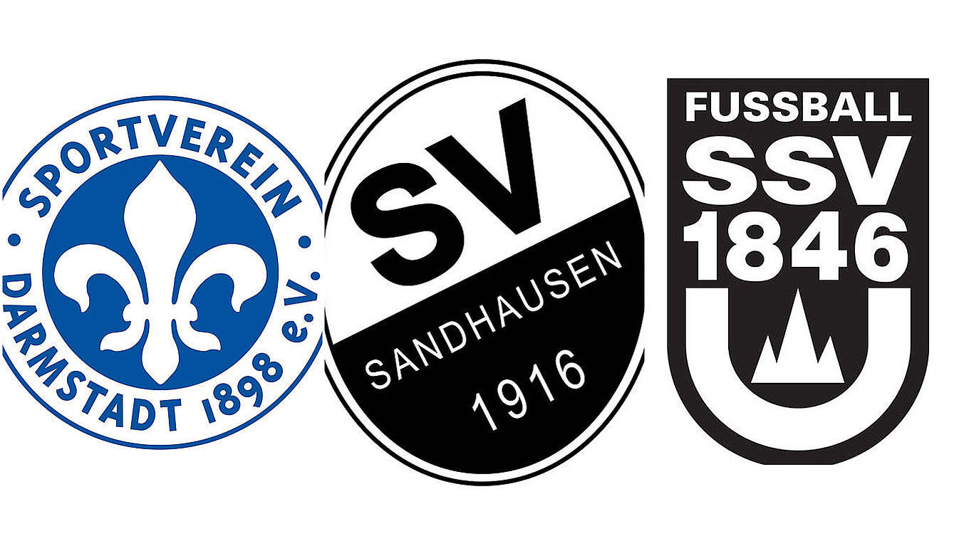  © SV Darmstadt 98/SV Sandhausen/SSV Ulm 1946 Fußball/Collage DFB