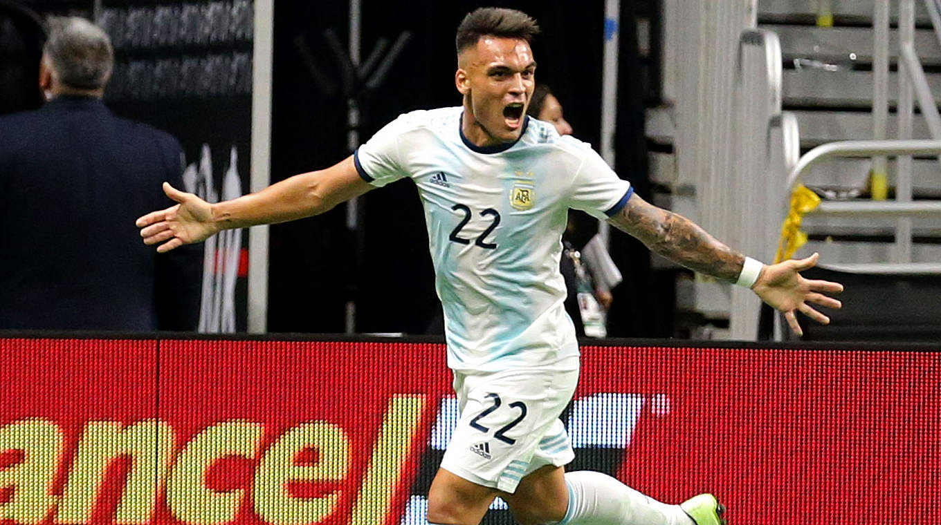 Shootingstar der argentinischen Nationalmannschaft: Lautaro Martinez © Getty Images/Collage DFB
