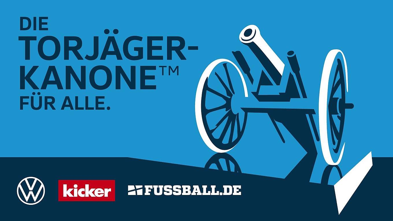 DFB, kicker und VW bringen Torjägerkanone in den Amateurfußball DFB
