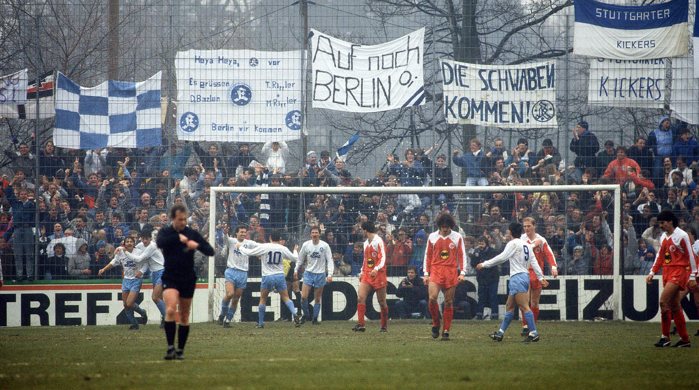 Vor 33 Jahren Stuttgarter Kickers sensationell im Pokalfinale DFB