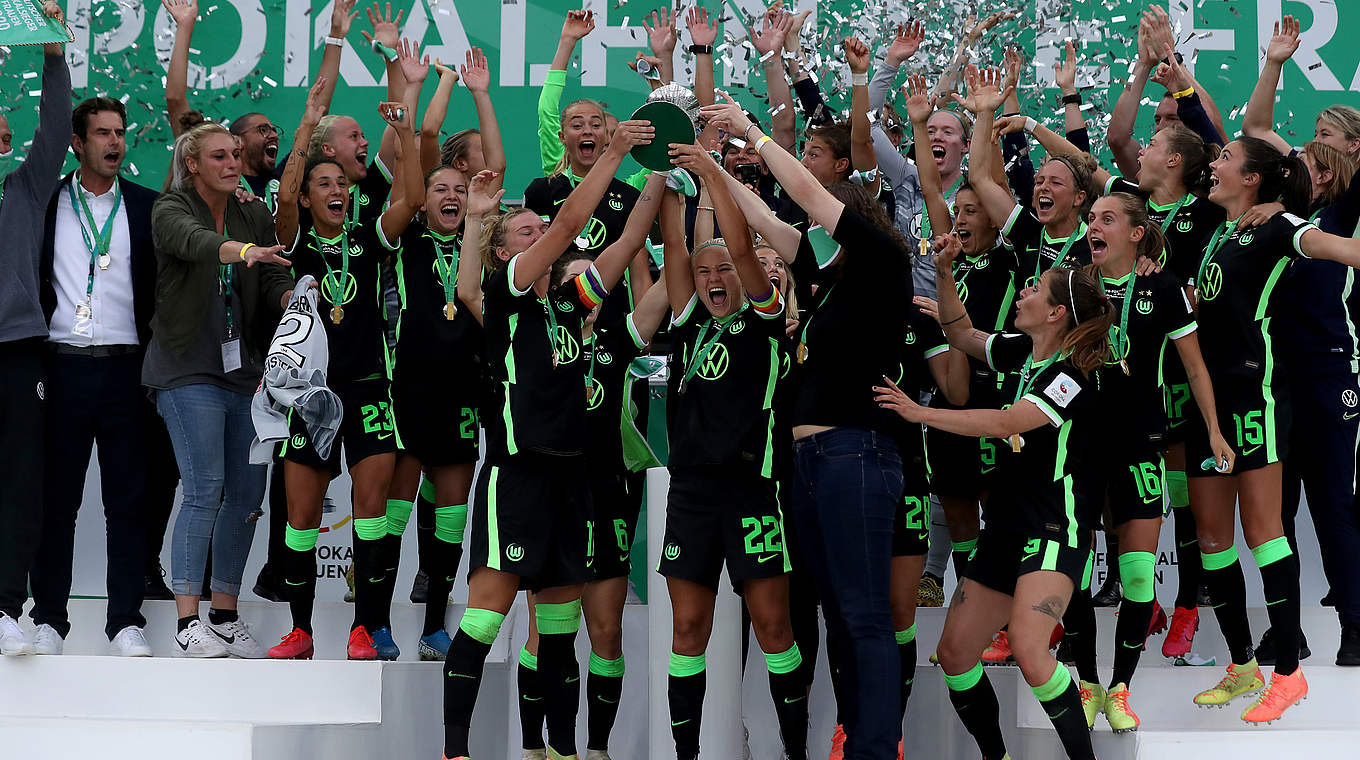 Triumph nach dem Elfmeterschießen: Der VfL Wolfsburg jubelt © GettyImages