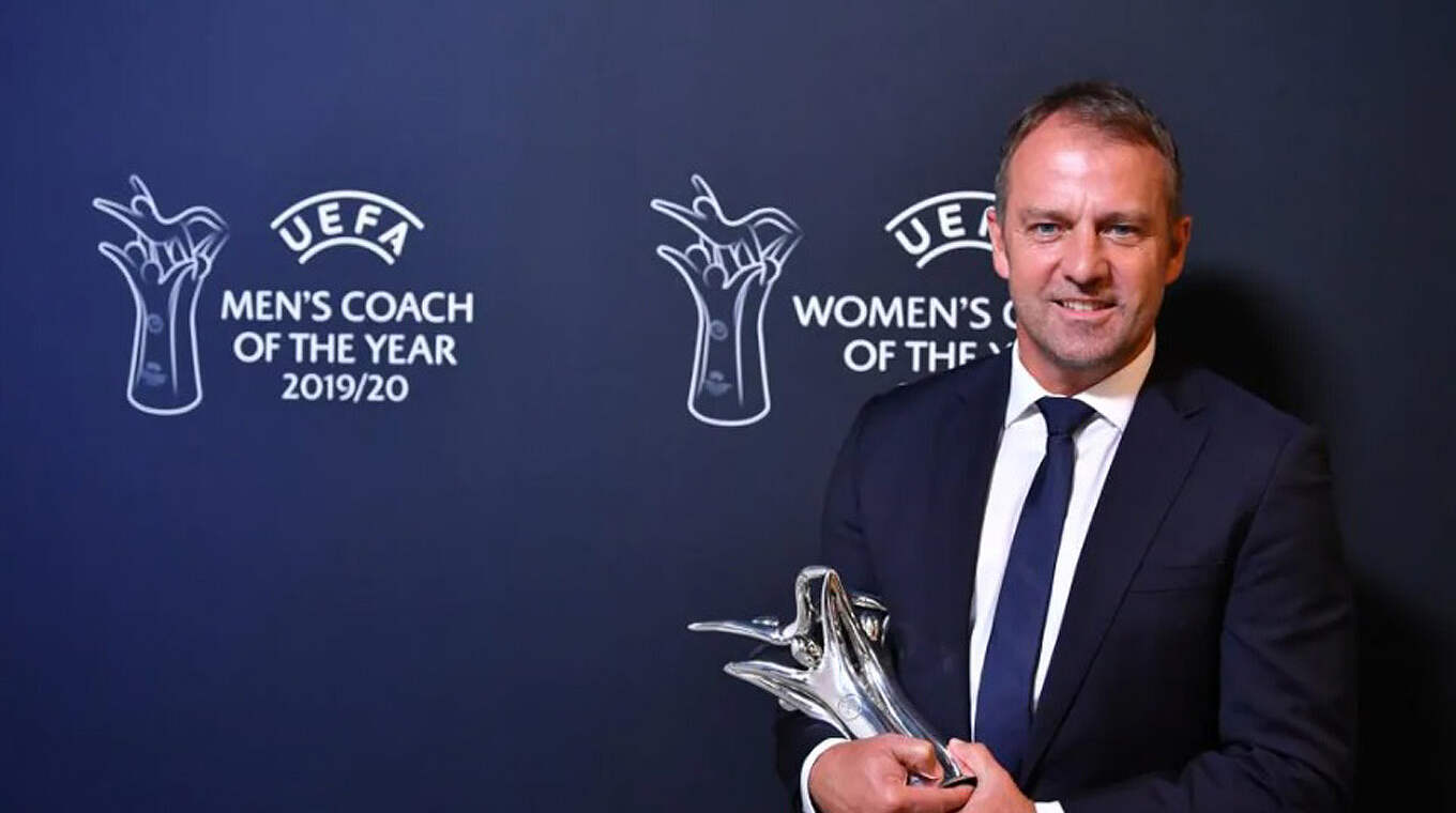 Große Ehre für Hansi Flick: Bayern-Trainer ist bester Trainer in Europa © UEFA