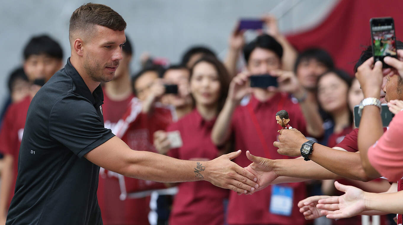 Podolski in Japan: "Ich weiß, dass ich jederzeit mit offenen Armen empfangen werde" © 2018 Getty Images