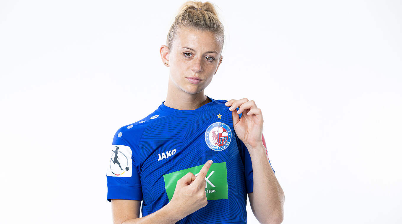 Nationalspielerin Johanna Elsig: "Ich sehe es als Privileg an, für Turbine zu spielen" © Thomas Boecker/DFB
