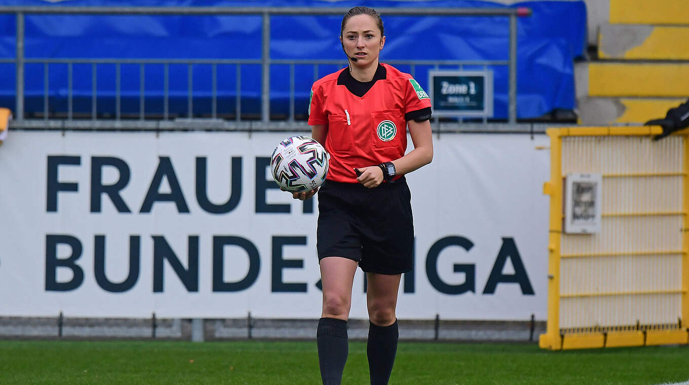 Steht vor ihrem 25. Einsatz in der FLYERALARM Frauen-Bundesliga: Melissa Joos © imago images/Fotostand