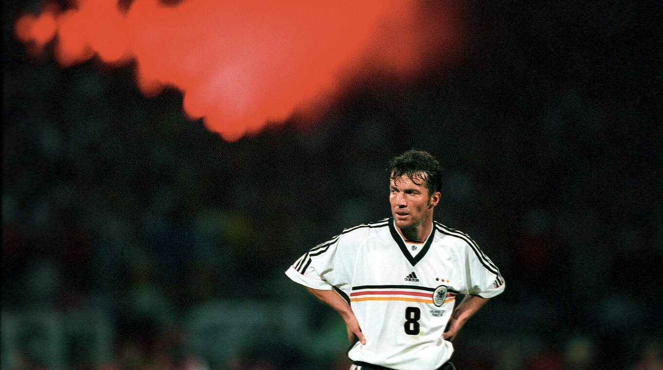 Trauriger Abtritt von der WM-Bühne: Matthäus nach dem 0:3 gegen Kroatien 1998 © imago/Sven Simon