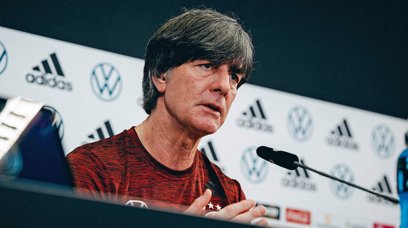 Bundestrainer Löw: "Wir müssen zeigen, dass wir eine leidenschaftliche Mannschaft sind" © DFB / Philipp Reinhard