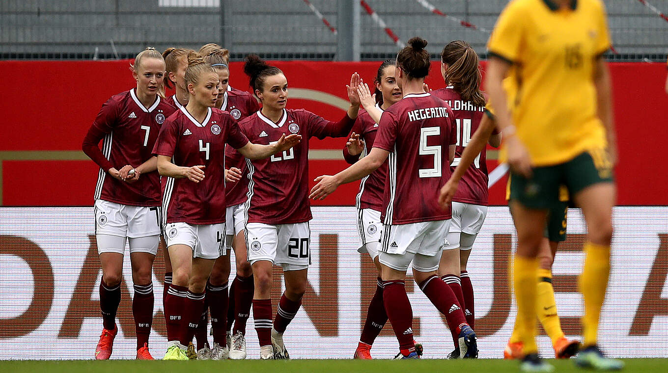 Jubel bei den DFB-Frauen: Überzeugender Sieg gegen Australien © DFB/Maja Hitij/Getty Images