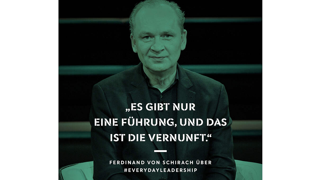 Ferdinand von Schirach "Man muss den Leuten etwas zutrauen" DFB