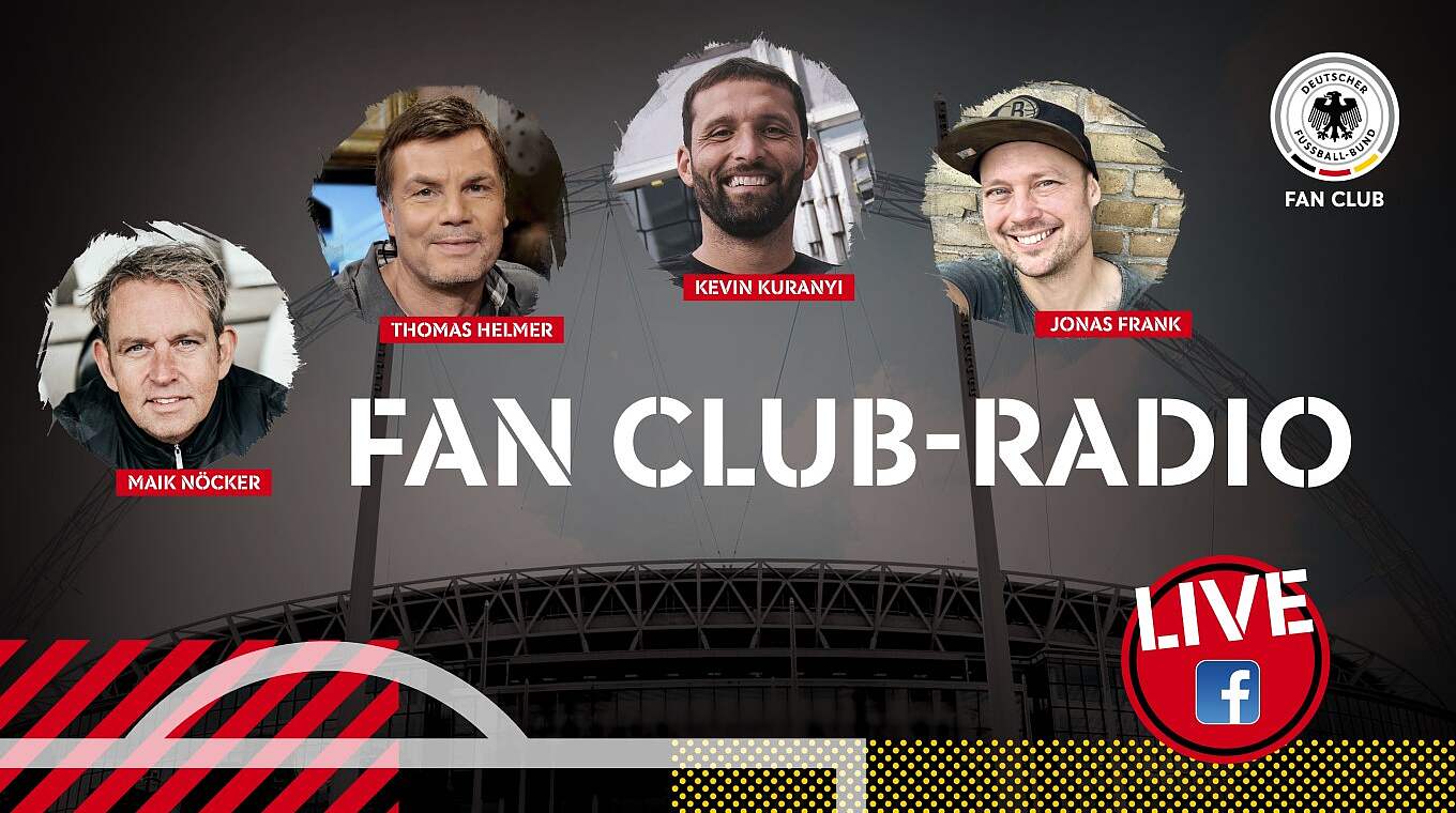 Helmer und Kuranyi beim Fan Club-Radio DFB