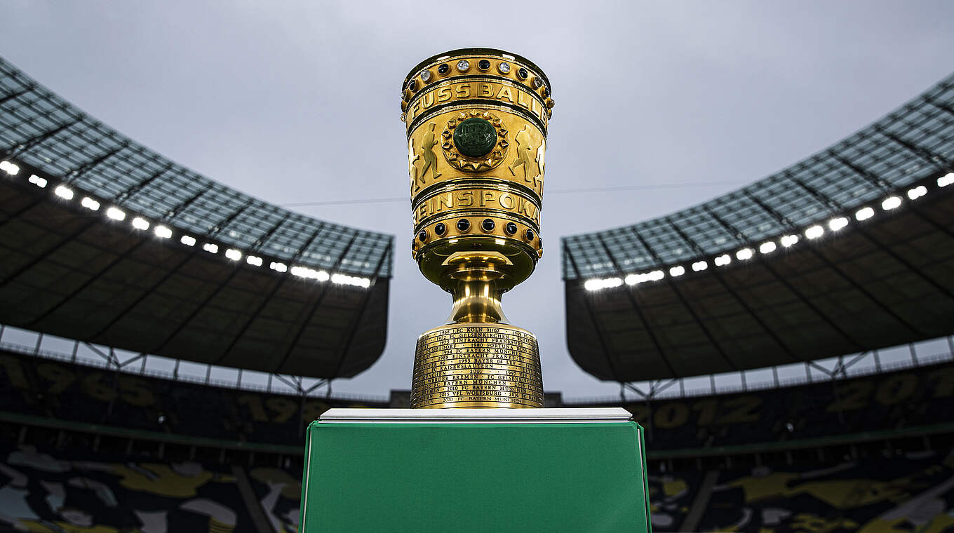 Wird am 21. Mai in Berlin vergeben: Der DFB-Pokal ist das Objekt der Begierde © Thomas Böcker/DFB