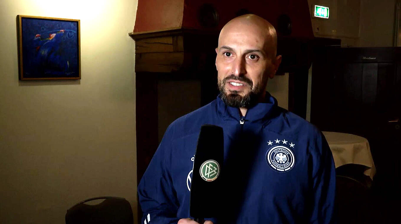 Di Salvo: "Wir waren darauf vorbereitet, auf Ausfälle reagieren zu müssen" © DFB-TV