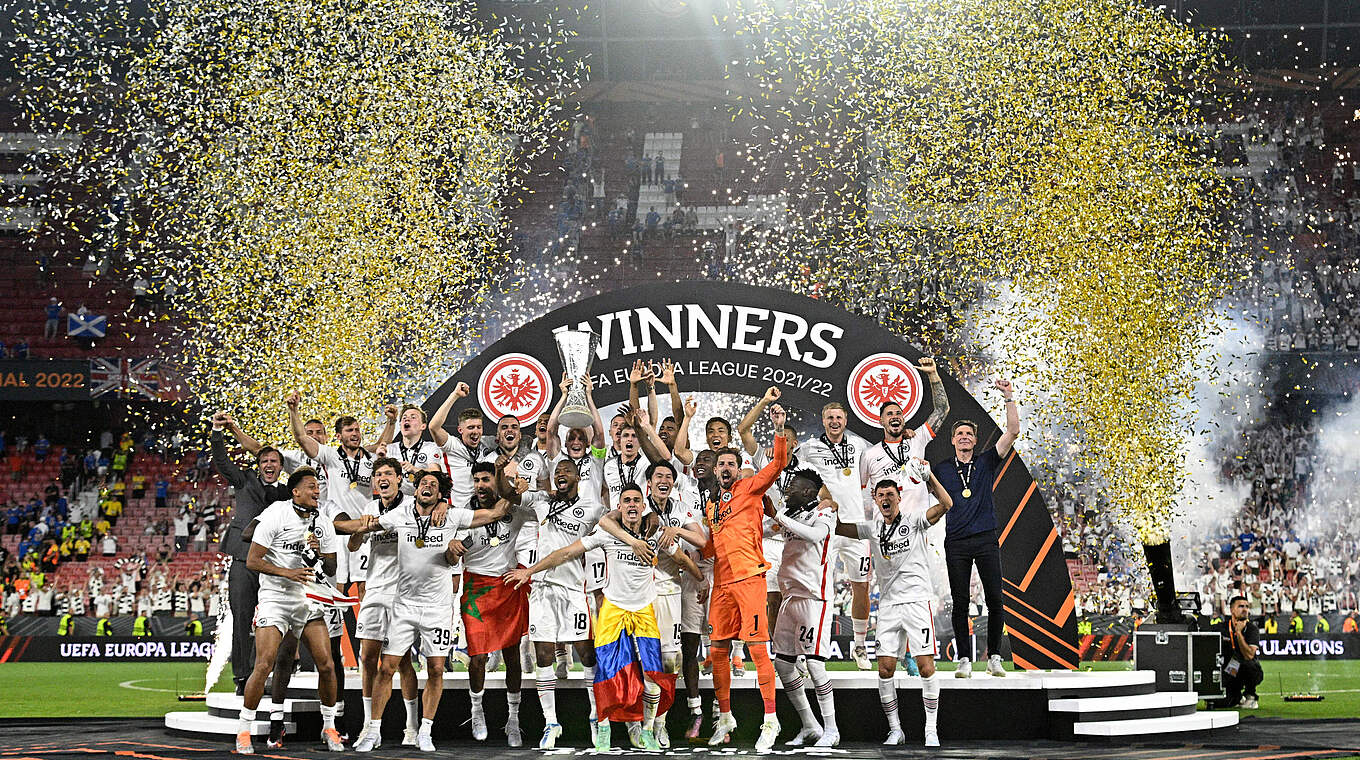 "Fantastischer Erfolg": Eintracht Frankfurt gewinnt die UEFA Europa League in Sevilla © Getty Images
