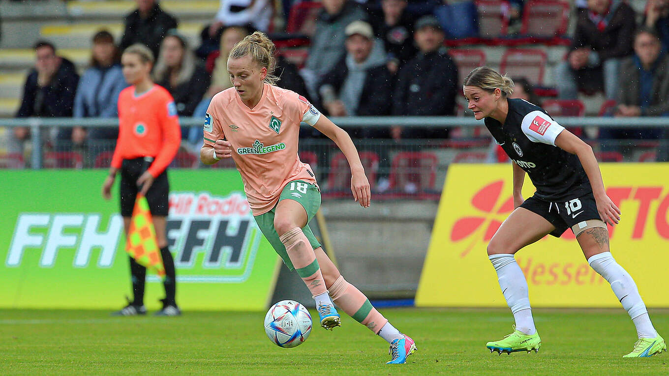 Lina Hausicke Und Werder Gegen Den MSV Alles Reinwerfen DFB 