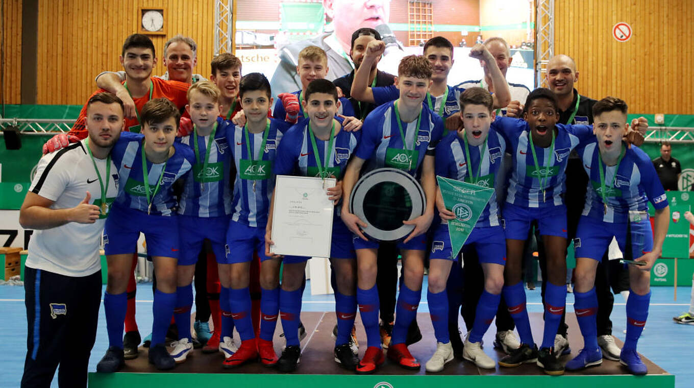 Gewinner bei den C-Junioren bei der bisher letzten Auflage 2019: Hertha BSC © Getty Images