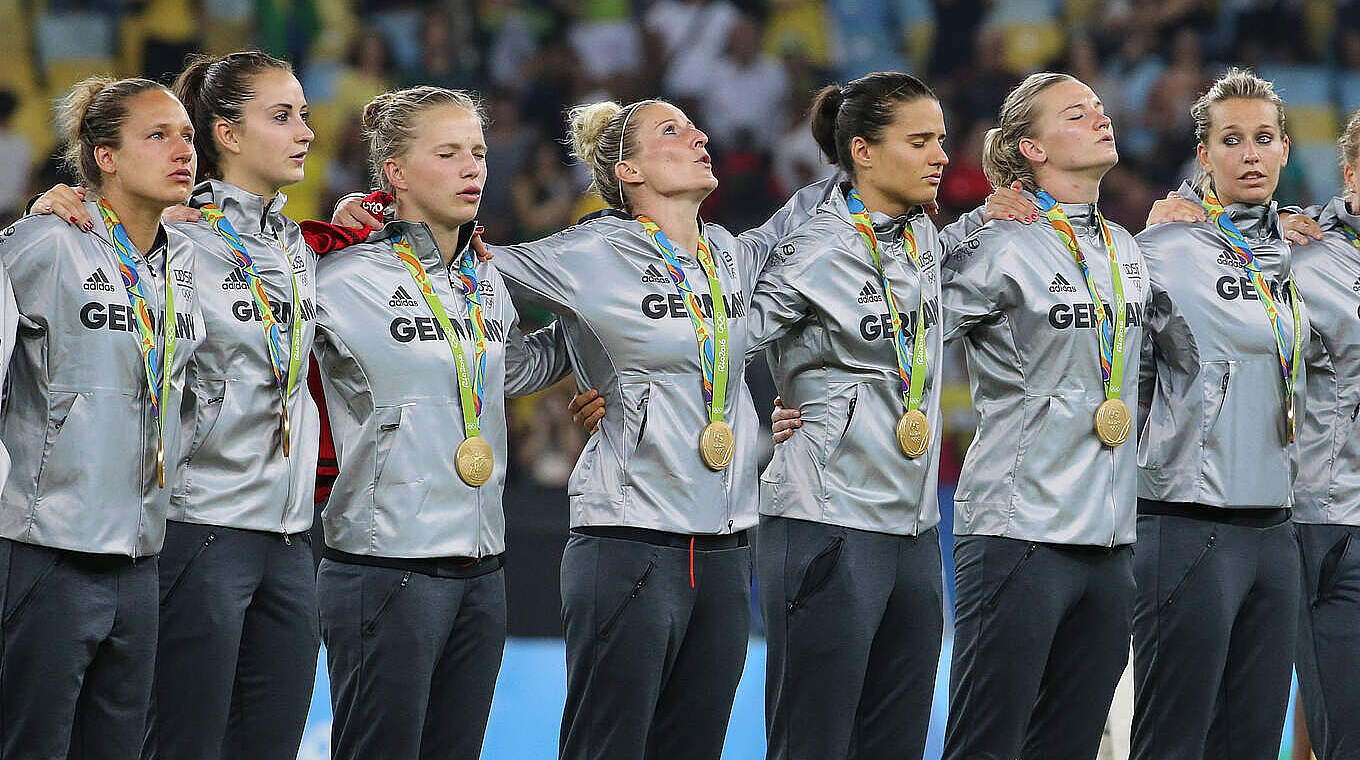 Die DFB-Frauen auf dem olympischen Gipfel: Gold in Rio de Janeiro 2016 © 