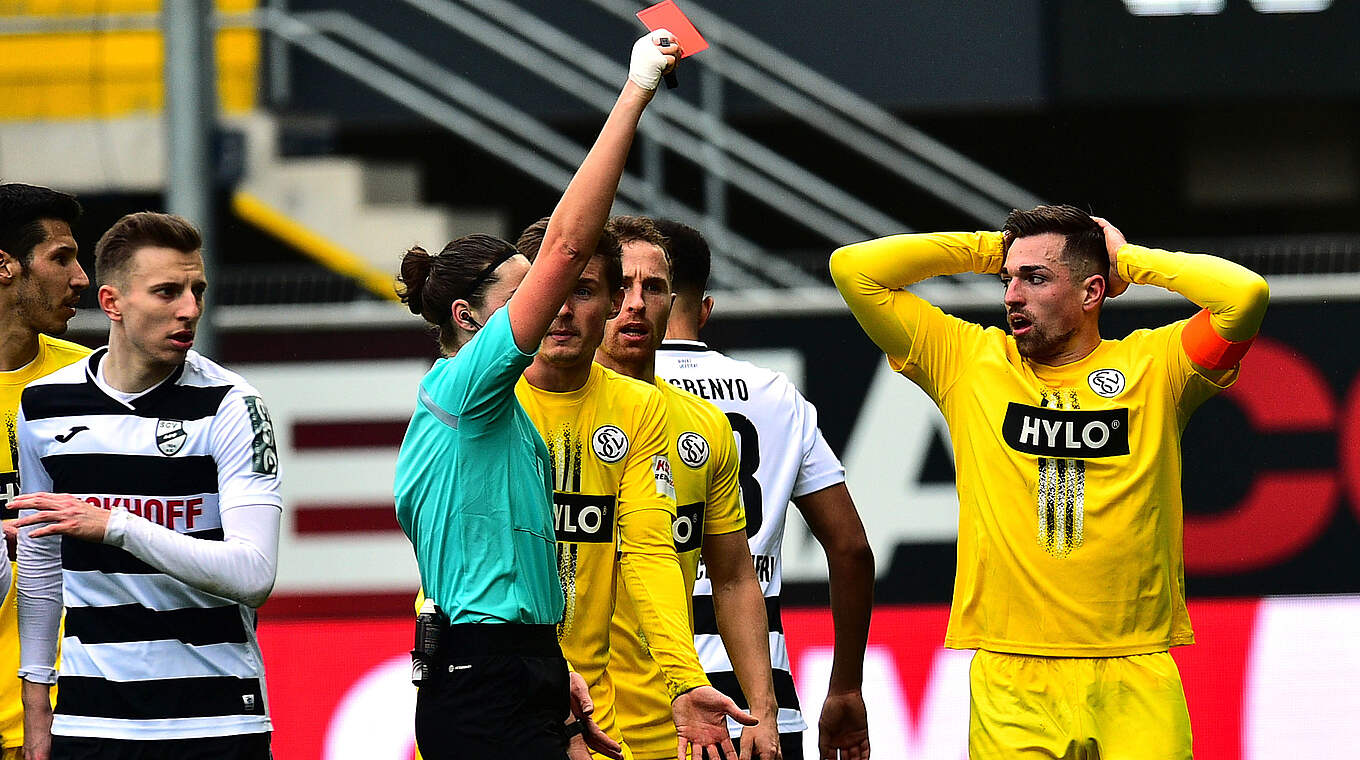 Drei Spiele Sperre für Elversbergs Schnellbacher DFB Deutscher