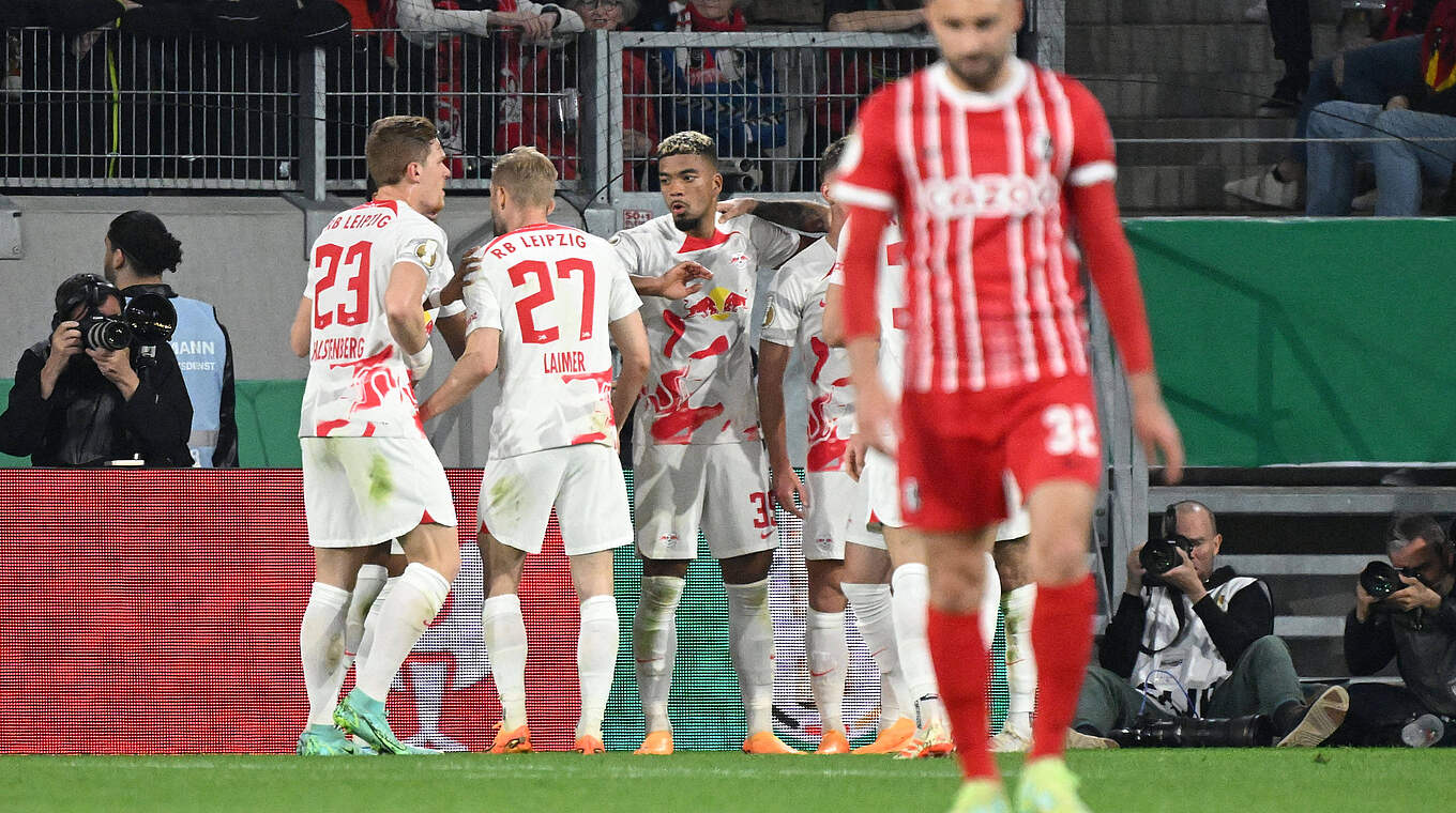 RB Leipzig through to another DFBPokal final after 51 win in Freiburg
