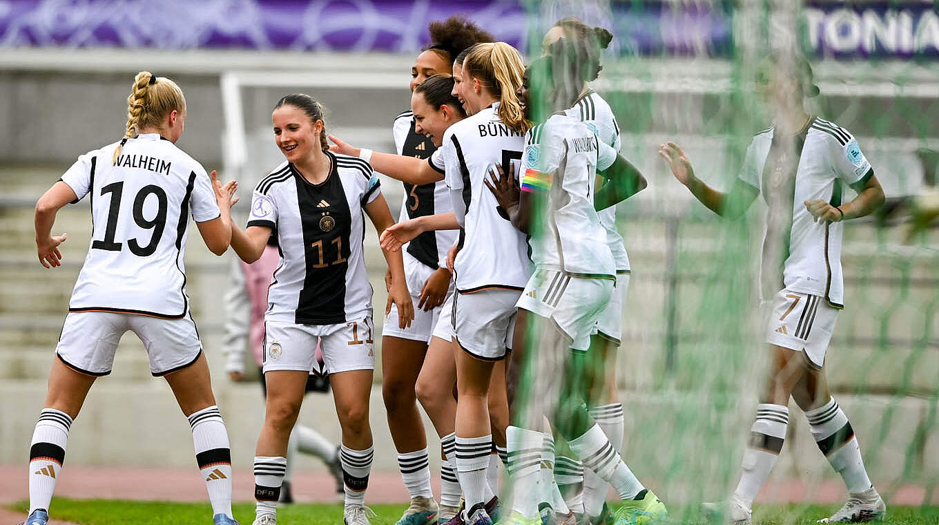 Brauchen zum Weiterkommen einen Punkt: Die deutschen U 17-Juniorinnen © Sam Barnes - Sportsfile / UEFA via Getty Images